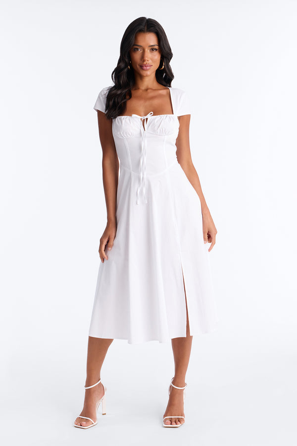 Cap Sleeve Midi Dress