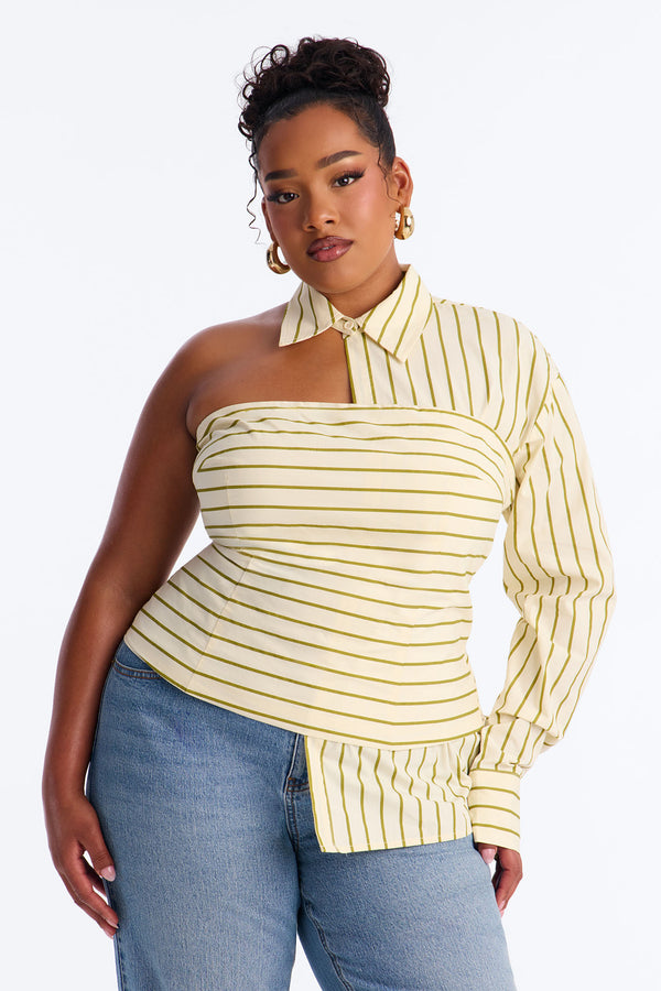 Striped Poplin Set